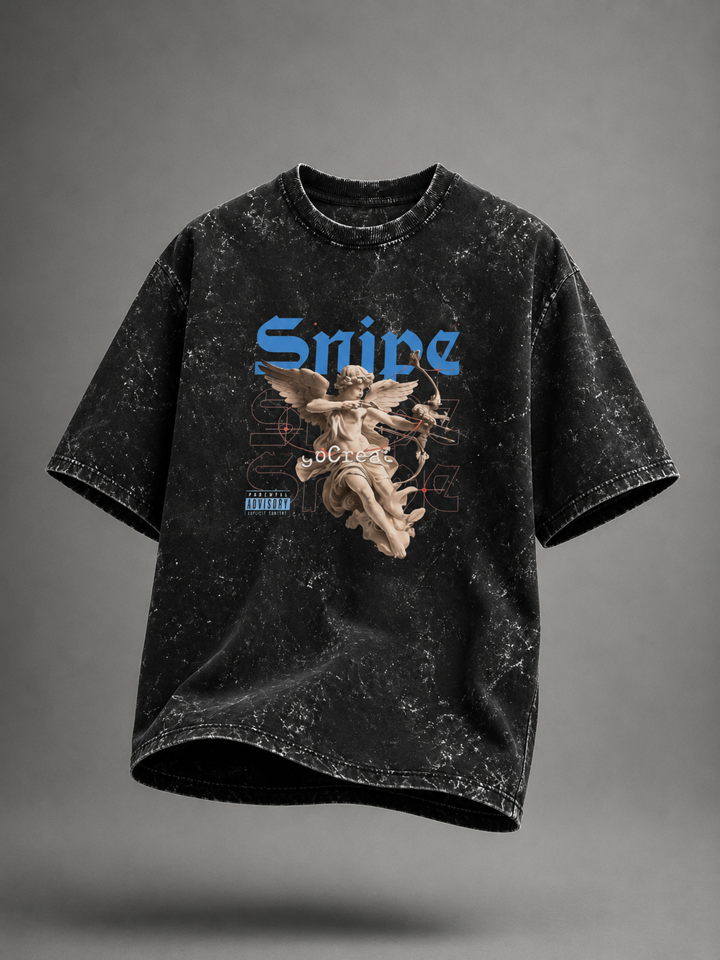 Unisex Acid Washed Oversized Tee