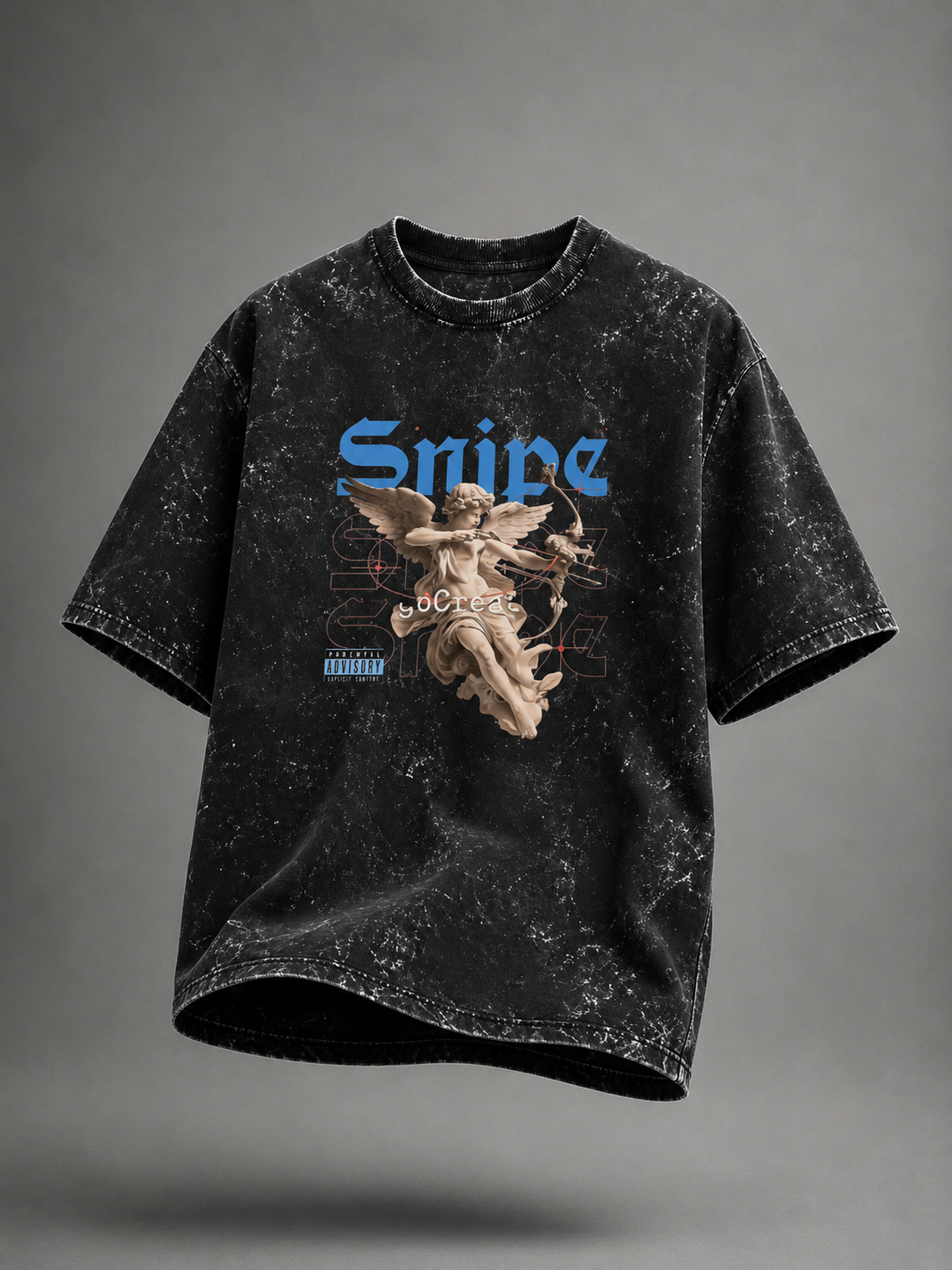 Unisex Acid Washed Oversized Tee