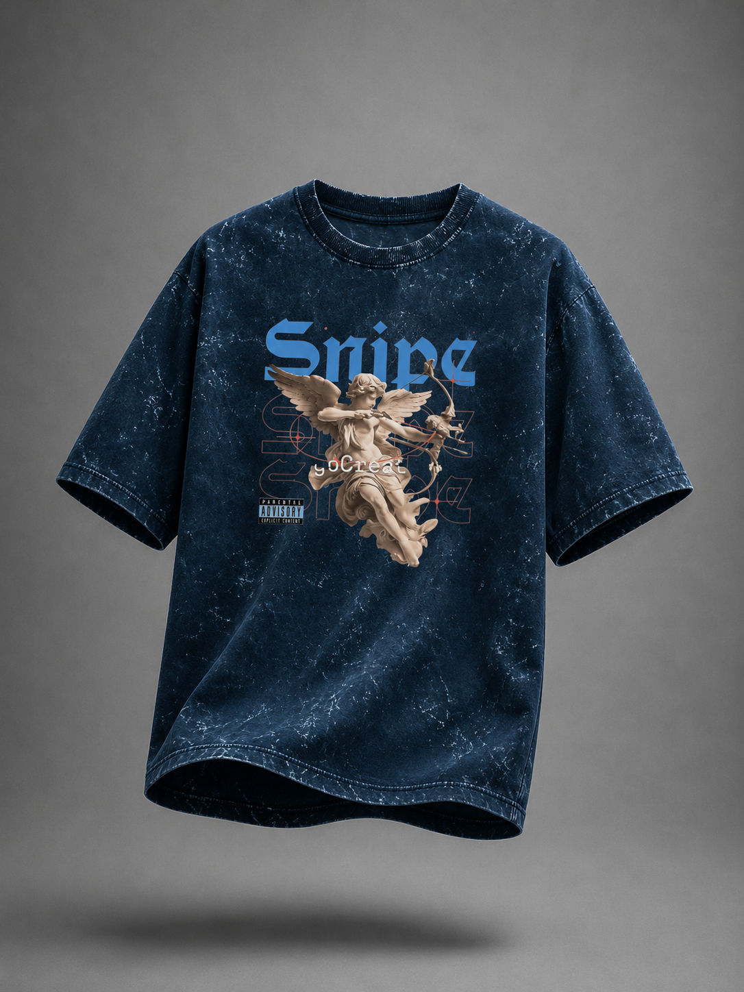 Unisex Acid Washed Oversized Tee