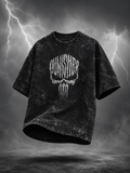 Punisher Acid-Wash Oversized T-Shirt