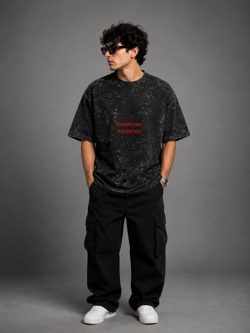 Unisex Acid Washed Oversized Tee