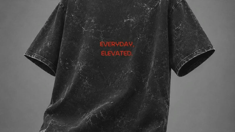 Unisex Acid Washed Oversized Tee
